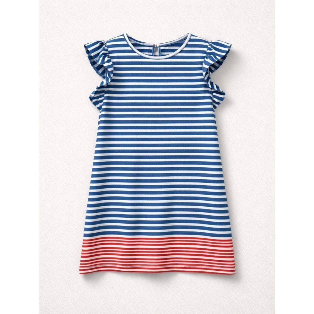 Vineyard Vines Sankaty Red white and blue stripe dress size medium